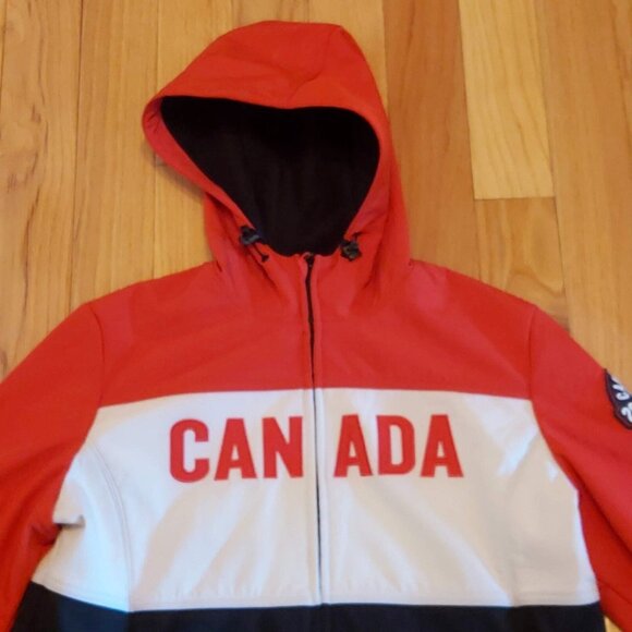 Hudsons Bay Company Team Canada Sochi 2014 Winter Olympics Women XL Jacket Hood - Picture 7 of 9